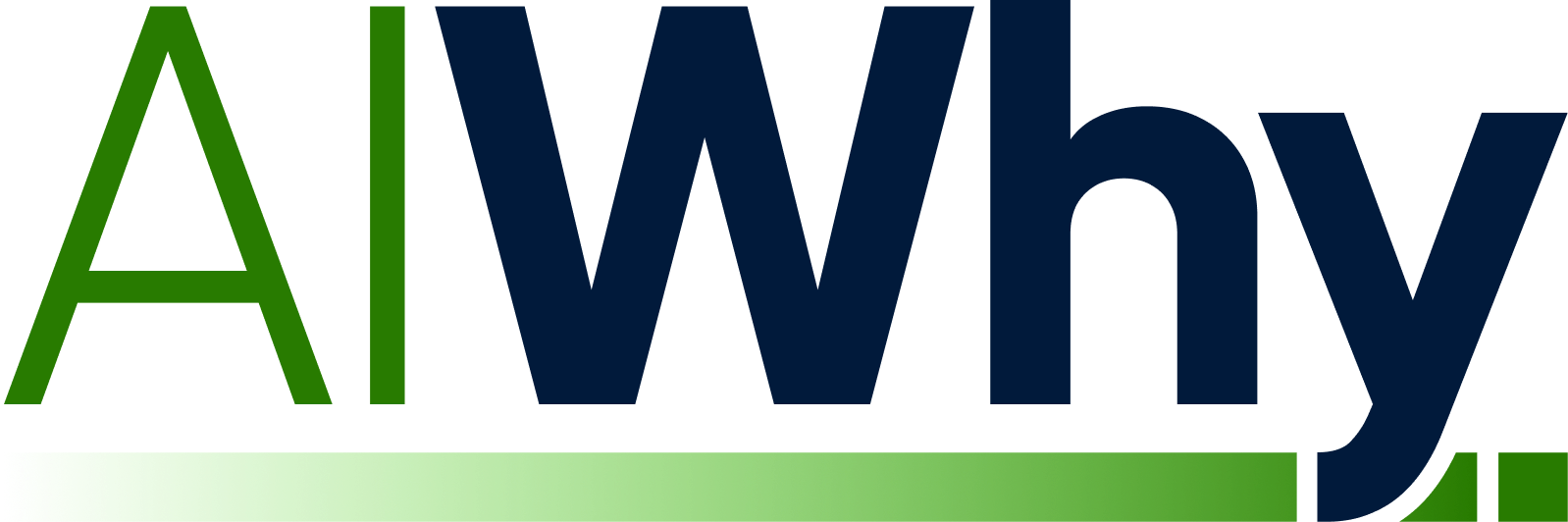 AIWhy logo in green and blue